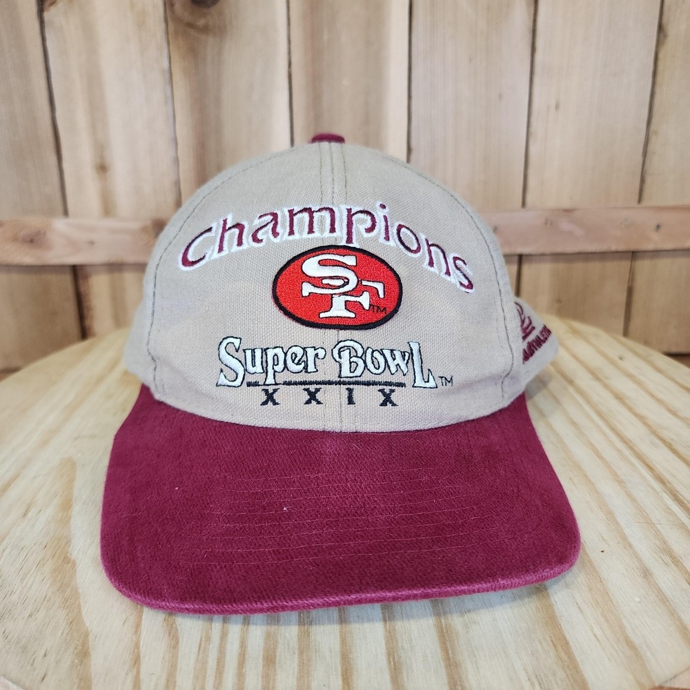 VTG 90s San Francisco 49ers Super Bowl XXIX Champions Hat Logo Athletic Snapback